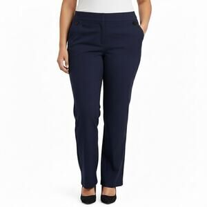 The Limited Cassidy Fit Bootcut Dress Pants Size 10 Navy Blue Work Professional